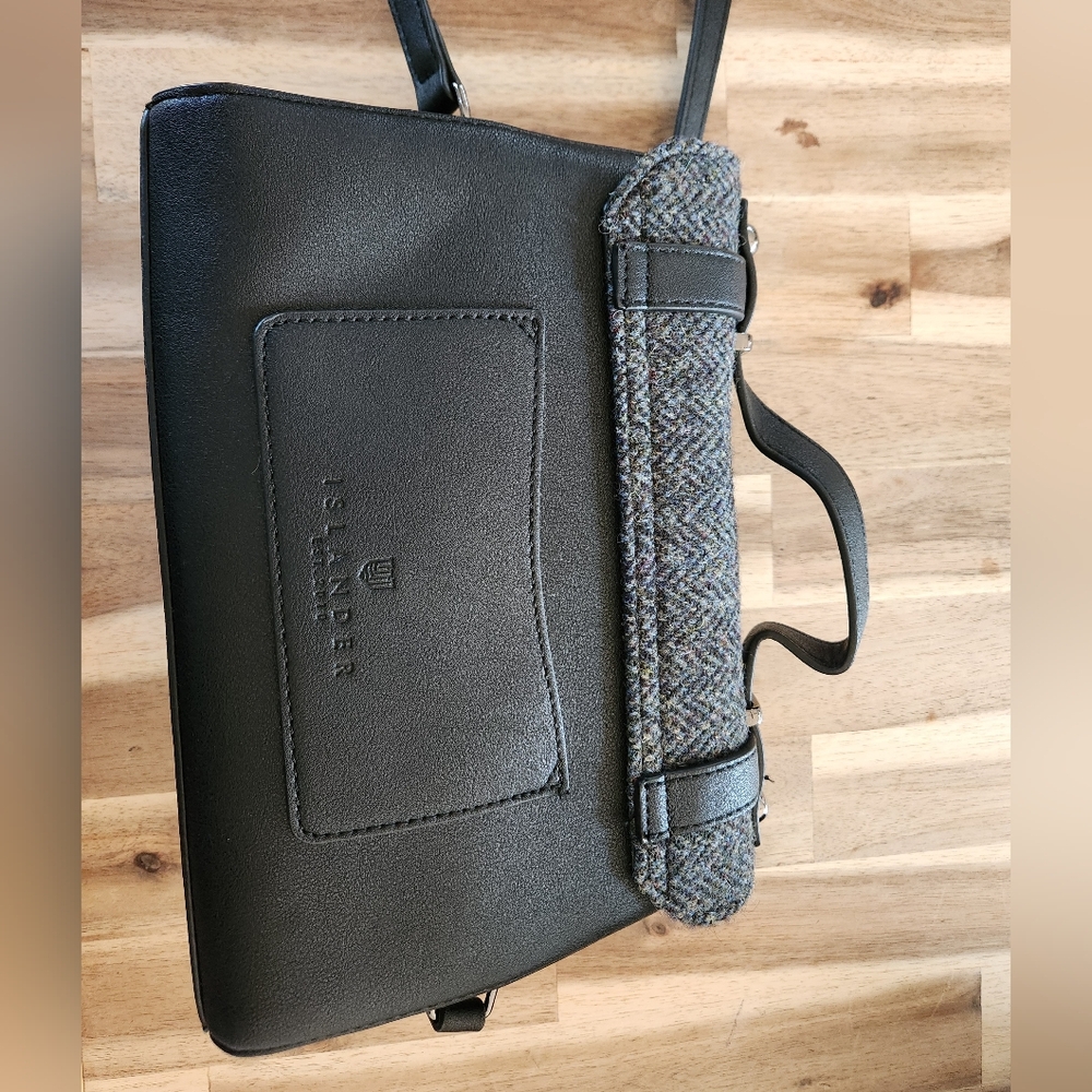 Islander Gray & Black Scottish Crossbody Bag - Picture 2 of 5